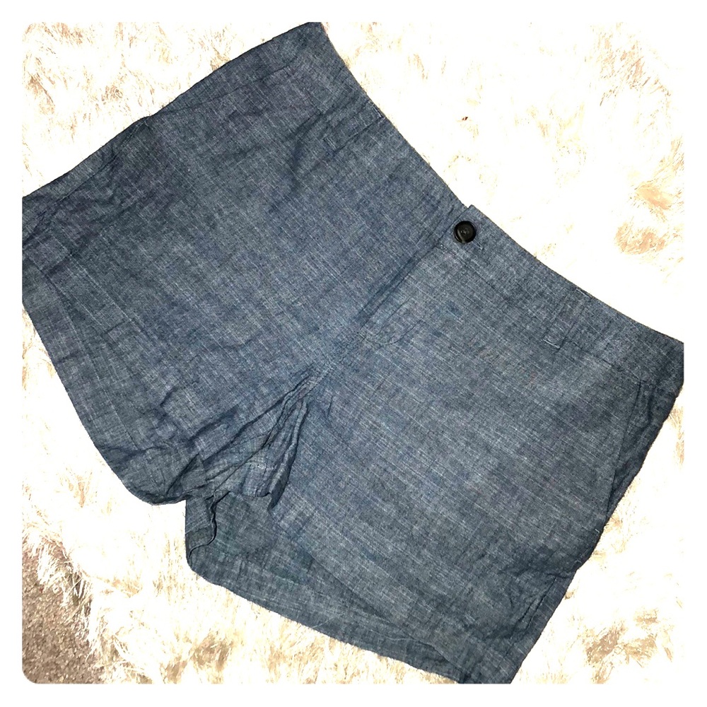 NEVER WORN NWOT-Blue Linen Shorts